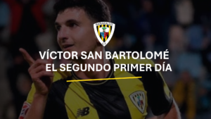 Víctor San Bartolomé vive su segundo primer día en Barakaldo donde ha sado de ser promesa a presente.