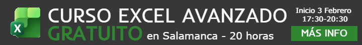 Curso gratuito en Salamanca de Excel Avanzado que inicia en febrero de 2026