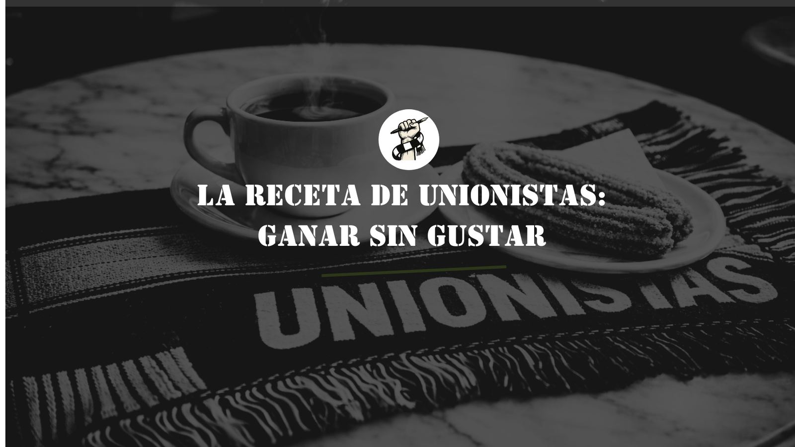 Bodegón de invierno con bufanda de Unionistas de Salamanca representando la victoria sufrida ante el Ourense.