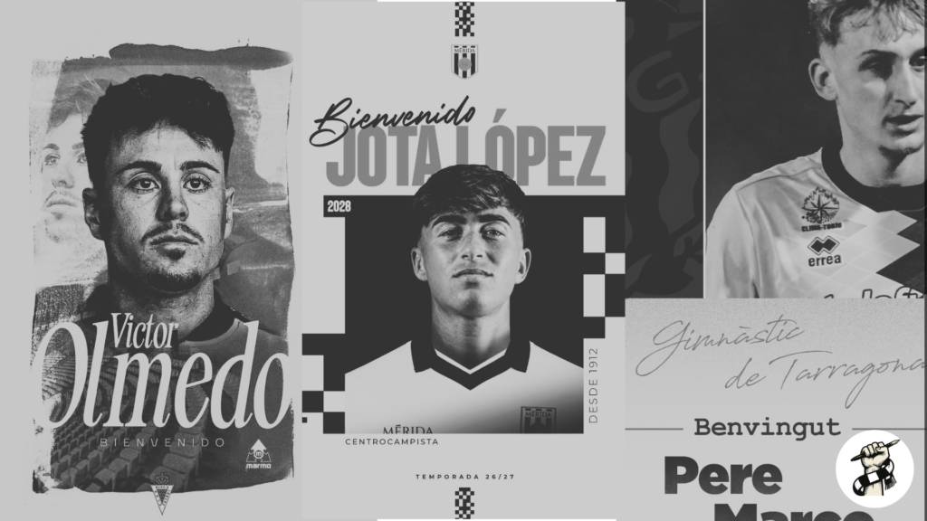 Pere Marco, Víctor Olmedo y Jota López, exjugadores de Unionistas de Salamanca en sus nuevos clubes.
