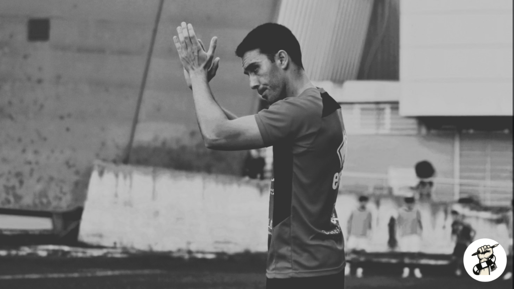 Javi Medina, entrenador de Unionistas, durante la pretemporada.