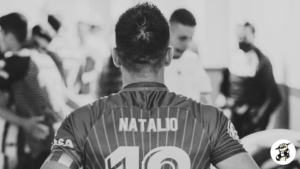 Natalio, capitán del Real Avilés, durante un partido de Primera Federación
