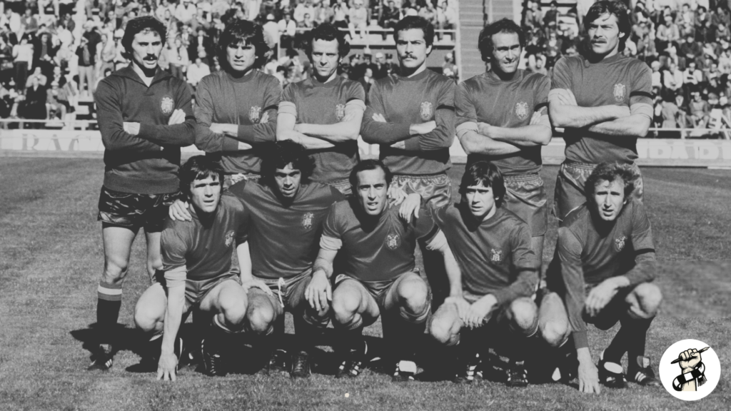 Once inicial de la selección española con Rubén Cano en el mundial de Argentina 1978.